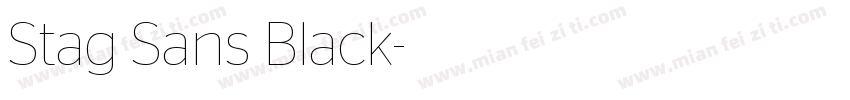 Stag Sans Black字体转换